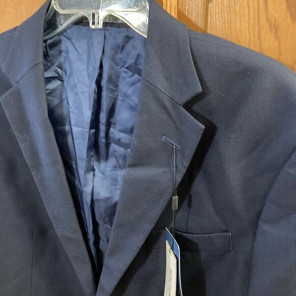 Kenneth Cole Men's Reaction Techni-Cole Ready Flex Suit Jacket New Sz 44S Navy - Picture 2 of 7